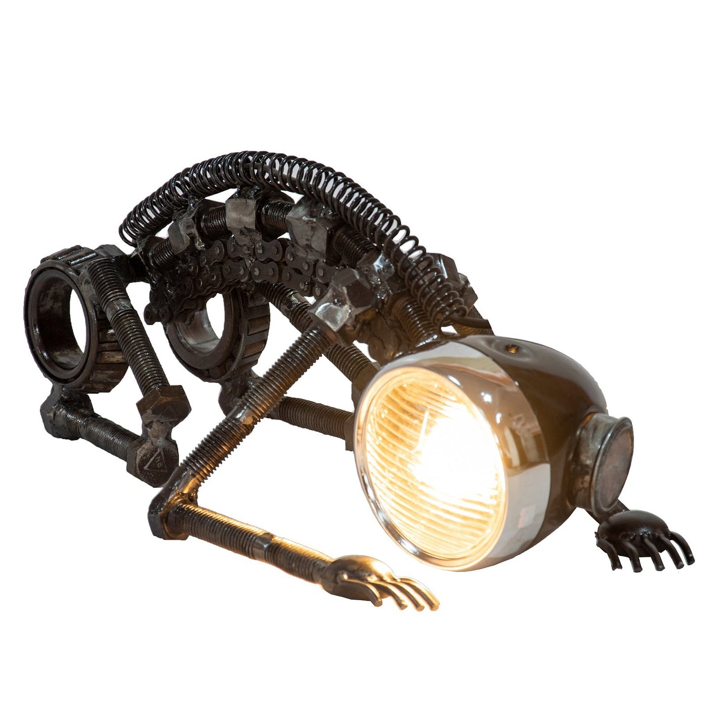 Reclaimed Parts Robot Table Lamp - Time To Pray